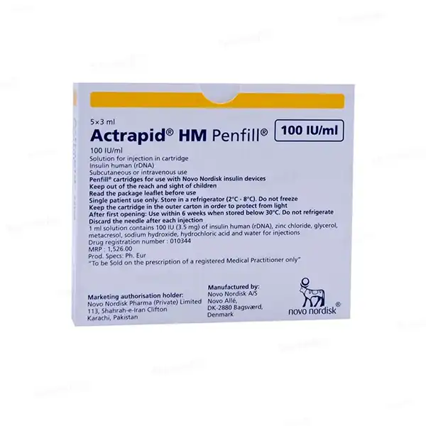 Actrapid Hm Penfil 100iu 1s